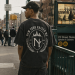Load image into Gallery viewer, New York Raised Me Vintage Black Graphic Tee
