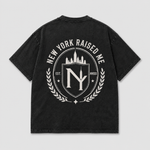 Load image into Gallery viewer, New York Raised Me Vintage Black Graphic Tee

